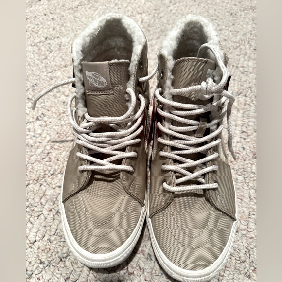 Vans Other - Vans unisex High-Top Sneakers canvas with grey & white laces , NWT